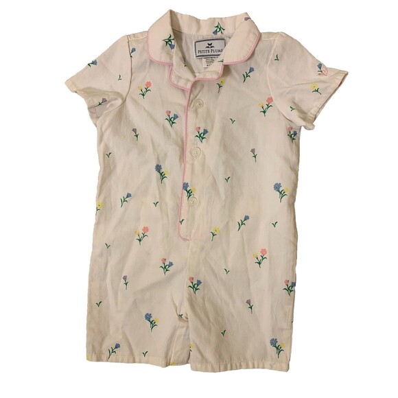 Petite Plume Other - Petite Plume Baby Boy’s Romper Summer Tulips 6/12 Months Pajama One Piece Floral